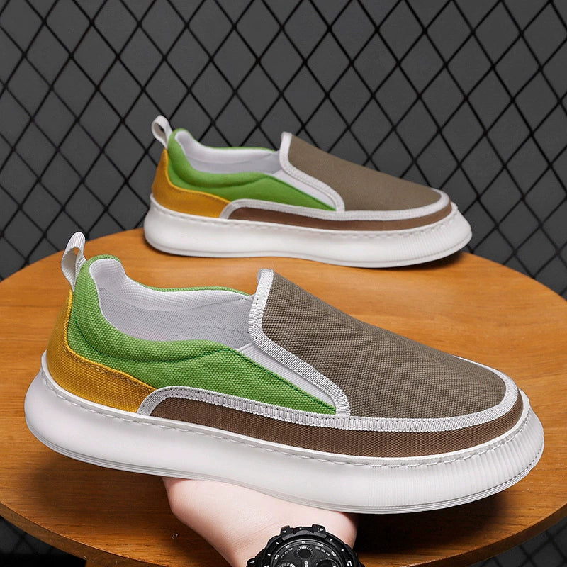 New style canvas shoes - Men's versatile thick-soled shoes